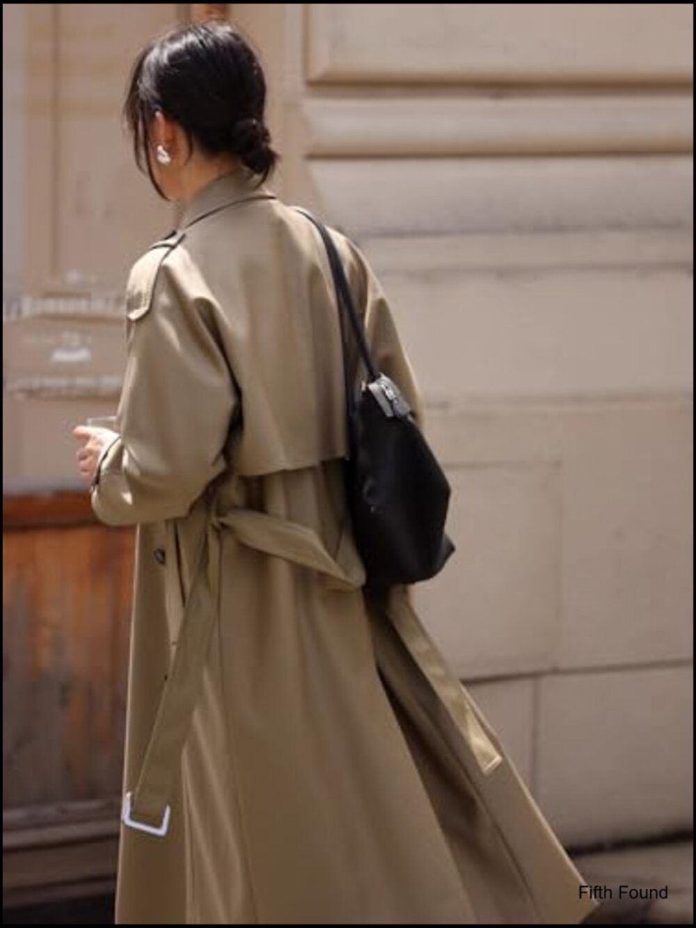 Classic Long Double-Breasted Women Trench Coat with Belt Spring Fall - Picture 5 of 10